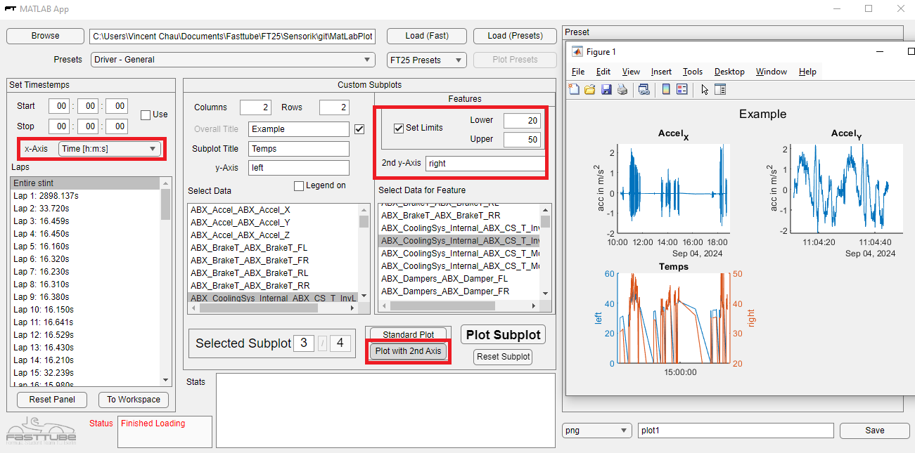only if you want a second -yaxis select the option "plot with 2nd yAxis